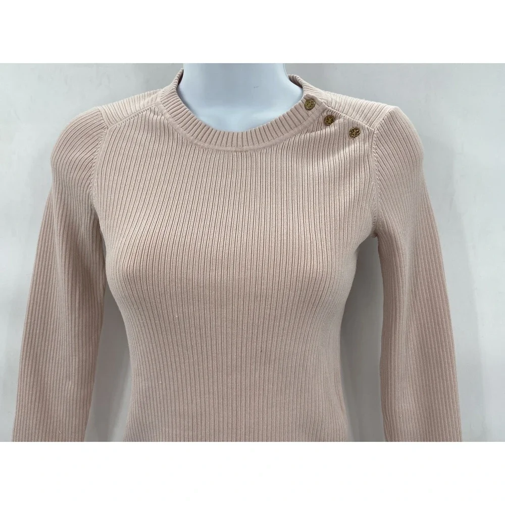 TORY BURCH‎ Women's Pink Long Sleeve Top Size XSmall